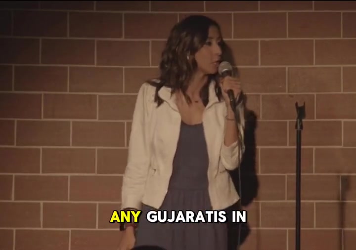 Priya hosting a live comedy show