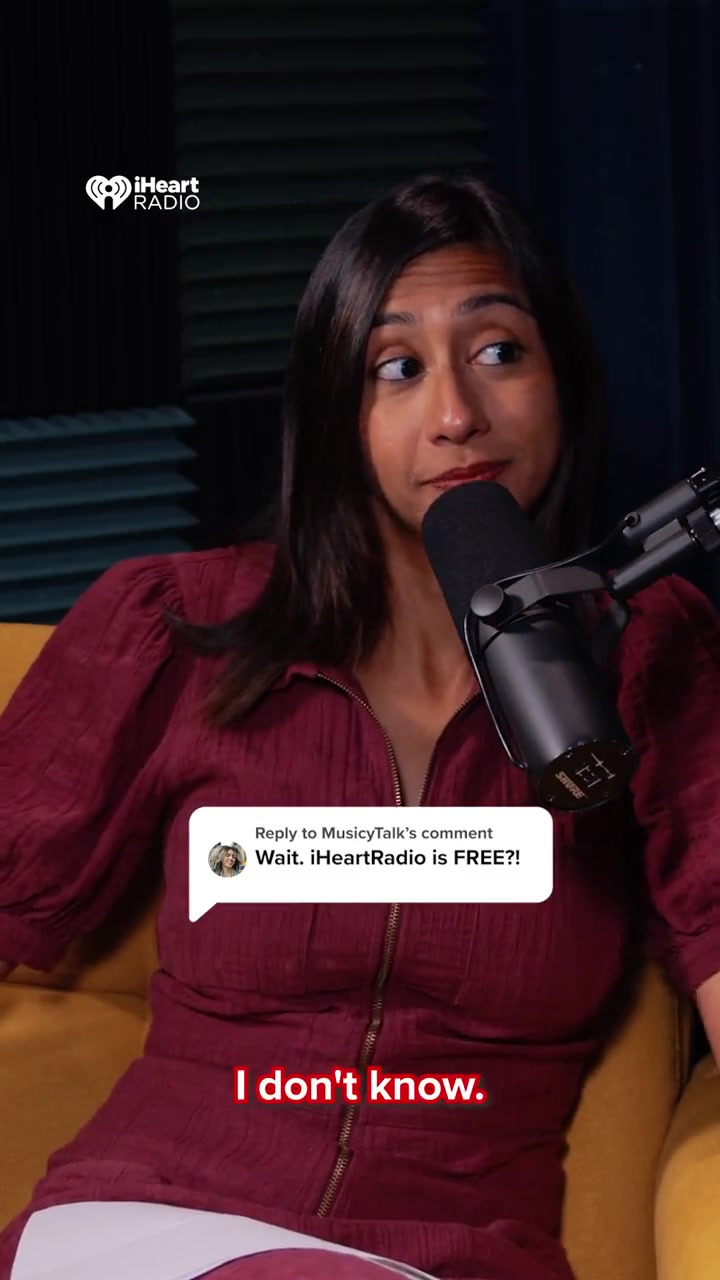 Priya in an iHeartRadio social media commercial